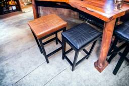 Union Jack Leather Bar Stool/Counter Top Breakfast - Made in The U.K Worldwide Shipping Fp - thumbnail 1