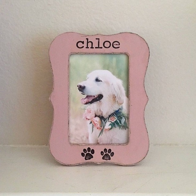 Personalized Dog Picture Frame, Pet Memorial Loss, Loss Of Dog, Memory, Lover - Flowers in December - image 1