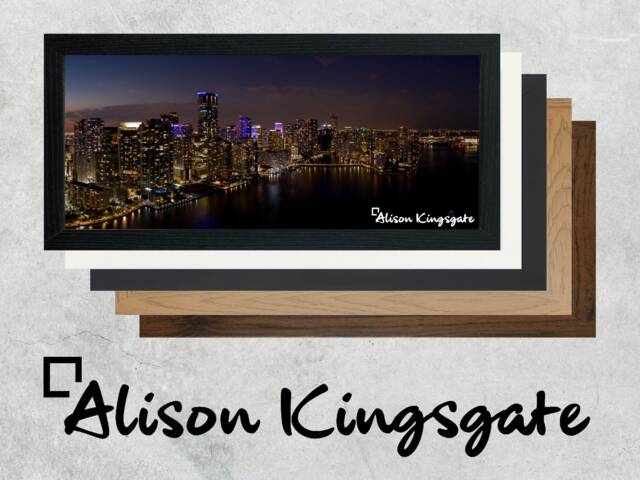 A2 A4 A5 A3 A1 Picture Frames, Oak White Walnut Black Colourful Wall Art Photo Modern Thin Panoramic Frames - image 1