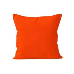 Flower Orange Cushion Cover, Farmhouse Decor, Terracotta Floral Home Accent, Vibrant Pillow Case For Boho Chic Style - thumbnail 4