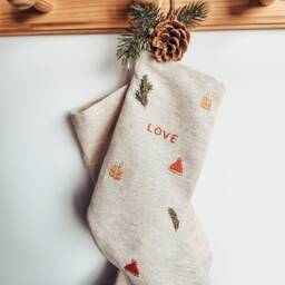 Personalized Christmas Santa Stocking/Custom Name Stocking /Christmas Embroidered Stocking/Family Christmas - thumbnail 3