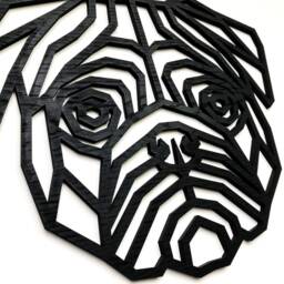 Geometric Pug Head - Wooden Wall Art Home Nursery Office Living Dog - thumbnail 2