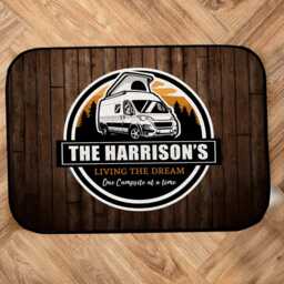 Personalised Campervan Door Mat - Pop Top Indoor Pt100 44cm X 32cm - thumbnail 3