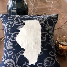 Illinois State Pillow/Illinois Decor - thumbnail 2