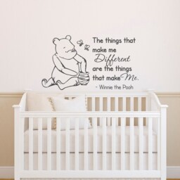 Winnie The Pooh Nursery Wall Decal Quote The Things That Make Me Different P27 - thumbnail 1