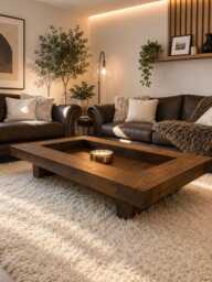 Rustic Handmade Solid Wood Sleeper Coffee Table Xtra Large Wide 1.4 Meter