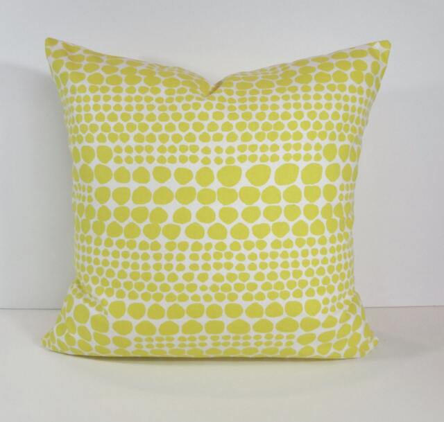 Nate Berkus Yellow Dot Pillow Cover Decorative Accent Cushion - image 1