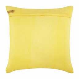 "Luxury Scrolls Yellow Pillow Cover For Bed 24""x24""/26""x26" - thumbnail 3