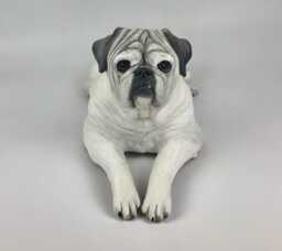 Pug Urn, Pet Memorial, Portrait Custom, Pug, Dog Portrait, Art, Gifts For Lovers, Clay Sculpture, Sculpture - thumbnail 1