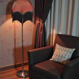 Handmade Burgundy Red Paisley Lampshade With Black Fringe Bespoke Made For Table & Floor Standard Lamp Shades, Ceiling Lights - thumbnail 2