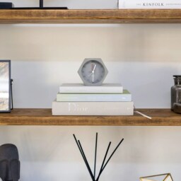 Reclaimed Wood Shelving Unit Rustic Industrial Bookcase - thumbnail 3