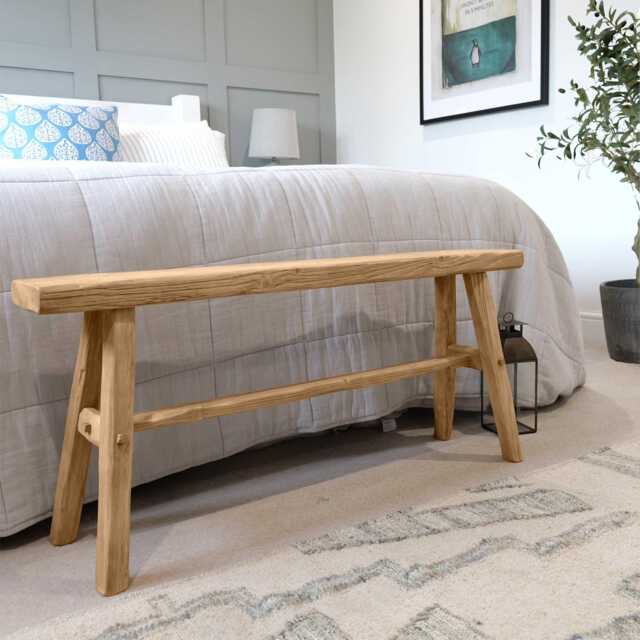 Reclaimed Wooden Bench - Rustic Driftwood Timber - Ben Simpson Furniture - image 1