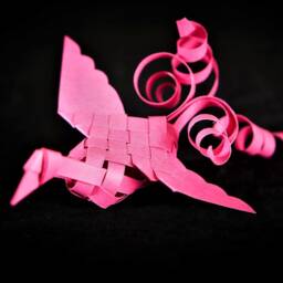 Bright Pink Peace Bird - thumbnail 4