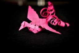 Bright Pink Peace Bird - thumbnail 1