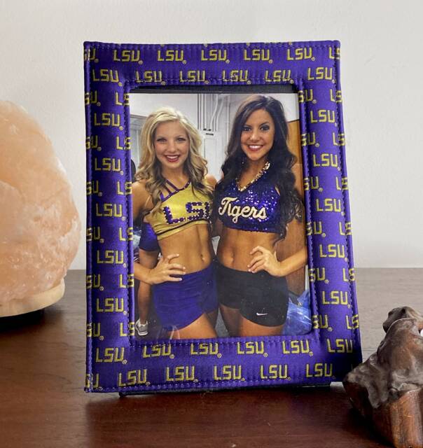 Officially Licensed Lsu Tigers Woven Silk 5x7 Picture Frame - Collegiate Photo - image 1
