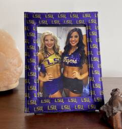 Officially Licensed Lsu Tigers Woven Silk 5x7 Picture Frame - Collegiate Photo - thumbnail 1