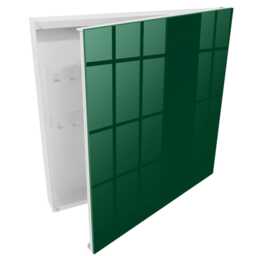 Bottle Green Wall Mounted Key Cabinet, Box For Home, Minimalist Backgrounds & Patterns, Lovers Of Cute Animals - thumbnail 2