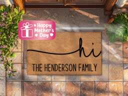 Custom Family Name Doormat - Personalised Welcome Mat For Front Door - thumbnail 1