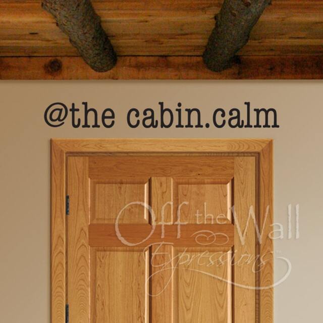 At The Cabin.calm Vinyl Decal. Camping Wall Decal, Cabin Decor - image 1