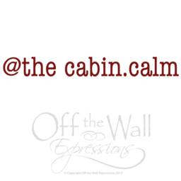 At The Cabin.calm Vinyl Decal. Camping Wall Decal, Cabin Decor - thumbnail 2
