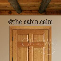 At The Cabin.calm Vinyl Decal. Camping Wall Decal, Cabin Decor - thumbnail 1