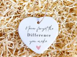 Personalised Ceramic Ornament, Best Friend Gift, Secret Santa Couples Gifts, Gift For Her, Galentines - thumbnail 1