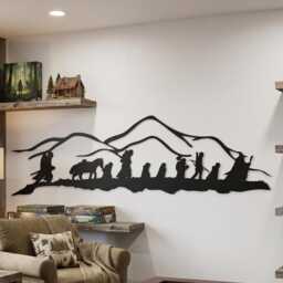 Fellowship Of The Ring Metal Wall Art, Fantasy Movie Decor, Unique Birthday Gift - thumbnail 4