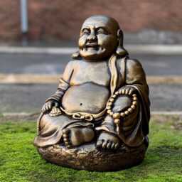 Large Buddha Sculpture Meditation Statue Concrete Japanese Figurine Sitting Ornament Decoration Lover Gift Yard Art - thumbnail 1