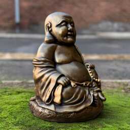 Large Buddha Sculpture Meditation Statue Concrete Japanese Figurine Sitting Ornament Decoration Lover Gift Yard Art - thumbnail 3