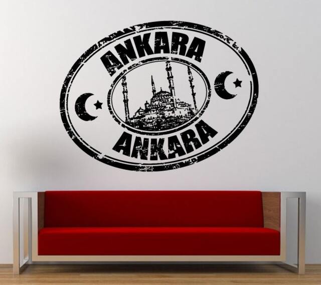 Ankara Stamp Wall Decal Sticker Vinyl Mural Leaving Bedroom Room Home Decor Free Shipping L332 - image 1