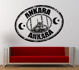 Ankara Stamp Wall Decal Sticker Vinyl Mural Leaving Bedroom Room Home Decor Free Shipping L332 - thumbnail 1