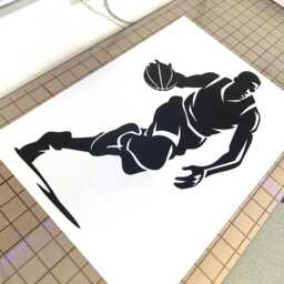 Basketballer Sticker Basketball Room Wall Decor Birthday Gift Sports - thumbnail 2