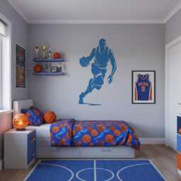 Basketballer Sticker Basketball Room Wall Decor Birthday Gift Sports - thumbnail 3