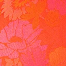 60S/70S Style Cushion, 40 X cm - 50 cm, Sunburst, Pink, Orange, Red Jacquard, Mid-Century, Vintage Boho Cushion Cover, Retro Floral Design - thumbnail 2