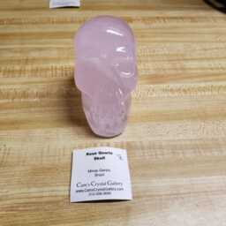 Rose Quartz Crystal Skull - thumbnail 4