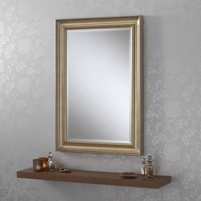 Large Champagne Mirror Contemporary Modern Classical Wall - Vegas - image 1