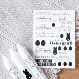 Candle Tattoos With Various Designs - Waterslide Decals Decorating Candles Sayings Easter Spring Flowers - thumbnail 3