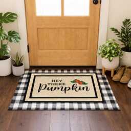 Personalized Pumpkin Doormat - Welcome Guests With Autumn Charm - thumbnail 2
