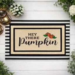Personalized Pumpkin Doormat - Welcome Guests With Autumn Charm - thumbnail 4