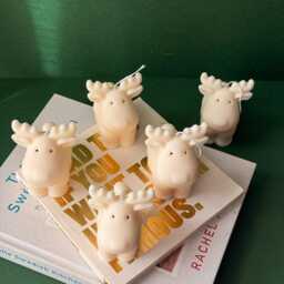 Reindeer Soy Wax Candle - Holiday Christmas Decor - thumbnail 3