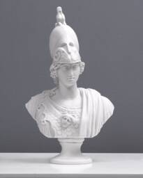 Athena Bust Sculpture - Goddess Statue Of Wisdom Roman Greek Athene - Small Female Art Made in Europe - 26cm/10.2 - thumbnail 1