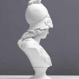 Athena Bust Sculpture - Goddess Statue Of Wisdom Roman Greek Athene - Small Female Art Made in Europe - 26cm/10.2 - thumbnail 2