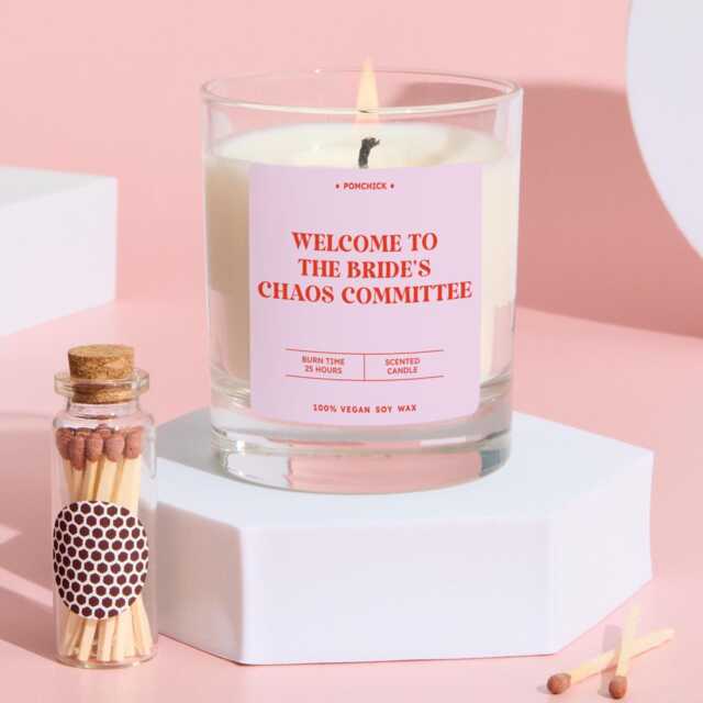 Funny Scented Candle Gift For Bridesmaid Maid Of Honour Team Bride Fun Bridal Party Sassy Keepsake Bridesmaids & Hen - image 1