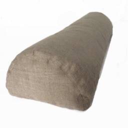 Half Bolster Pillow Case - Linen Cover With The Hidden Zipper Cylinder Neck Back Knee Support Pillowcase