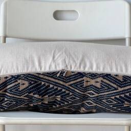 Vintage Embroidered Silk Textile Ethnic Piece Of Tradition Costume Lumbar Pillow Cover - thumbnail 4