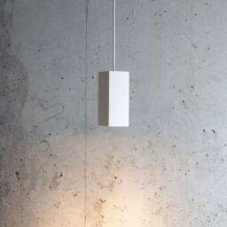 Sculptural Plaster Pendant Light Handmade Modern Lighting - thumbnail 3