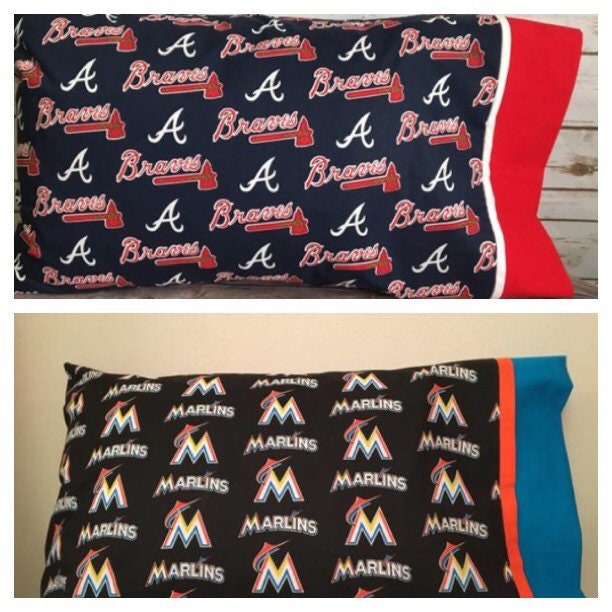 Atlanta Braves Or Miami Marlins Pillowcase - image 1