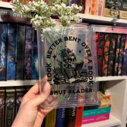 Smut Reader Book Vase, Spicy Shaped Flower Vase For Readers, Acrylic Funny Decor, Romance Shelf Aesthetic - thumbnail 3