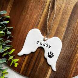 Handmade Personalised Pet Loss Christmas Tree Decoration For Cat Or Dog, Memorial Ornament - thumbnail 3