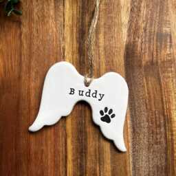 Handmade Personalised Pet Loss Christmas Tree Decoration For Cat Or Dog, Memorial Ornament - thumbnail 2